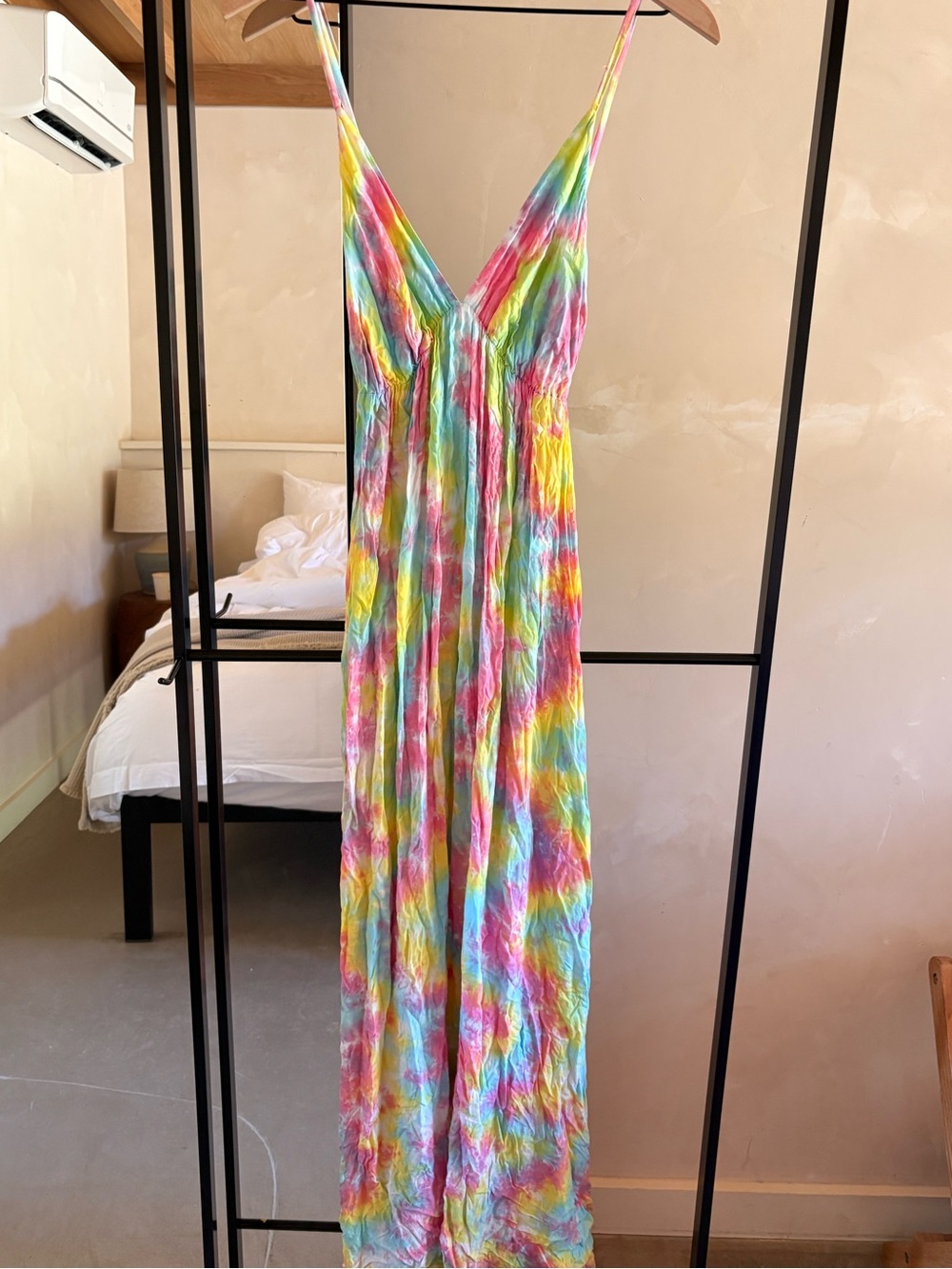 Tiare Hawaii Rainbow Tie-Dye Gracie Dress